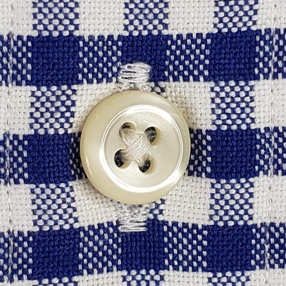 Polo Ralph Lauren Oxford Shirt Men's Size XXL 18 Blue Gingham LS Button up - Picture 5 of 11